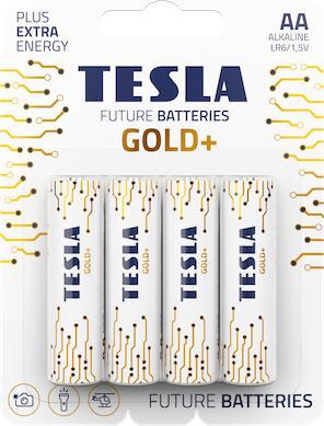 Produktbild Tesla - baterie AA GOLD+, 4ks, LR06 (4 Stk., AA, 2700 mAh)