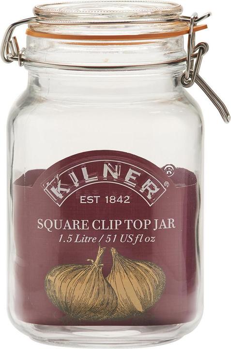 Produktbild Kilner Quadratisches Bügelverschluss Glas, 1,5 Liter (1.50 l)