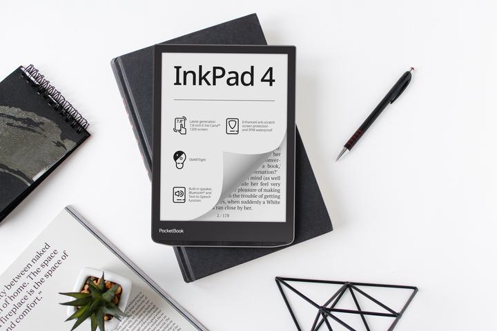 Actual product image PocketBook InkPad 4 (7.80", 32 GB, Stardust Silver)