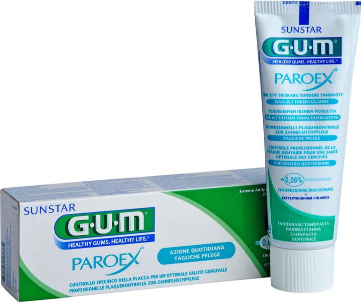 Actual product image GUM SUNSTAR PAROEX Zahnpasta 0.06 % chlorhexidine (75 ml)