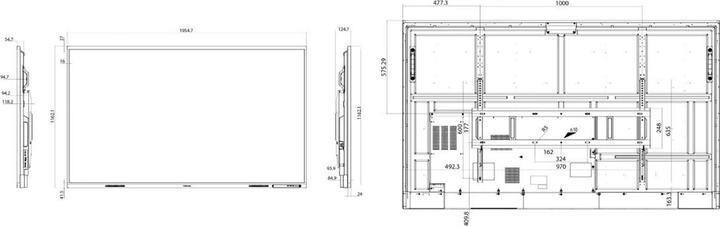 Immagine prodotto Hisense 86MR6DE-E GoBoard - 86 pollici - 350cd/m? - Ultra-HD - 3840x2160 Pixel - 20 Punti (3840 x 2160 pixel, 86")