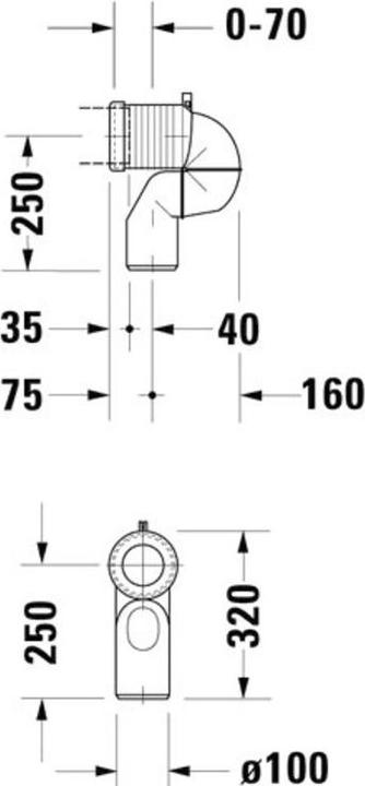 Produktbild Duravit Anschlussbogen Vario