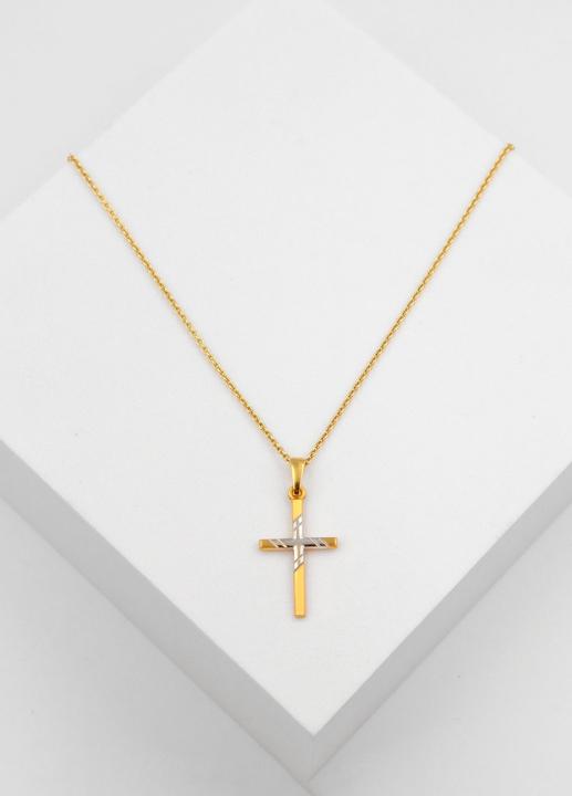 Immagine prodotto Muau Croce (750, Oro bianco, Oro giallo 18 carati)