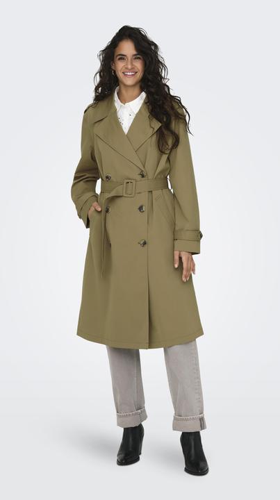 Produktbild Only Reverskragen Ärmelbündchen mit Knopf Trenchcoat Trenchcoat (XL)