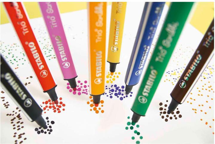 Produktbild STABILO Trio Scribbi Gefederter Dreikant-Filzstift (Mehrfarbig, 14 x)