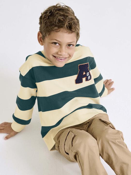 Produktbild Vertbaudet Jungen Sweatshirt mit Frottee-Patch (104)