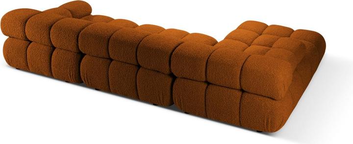 Actual product image Micadoni Velvet Modular Left Corner Sofa, "Bellis", 4 Seats, 282x155x70 Made in Europe (Corner sofa)