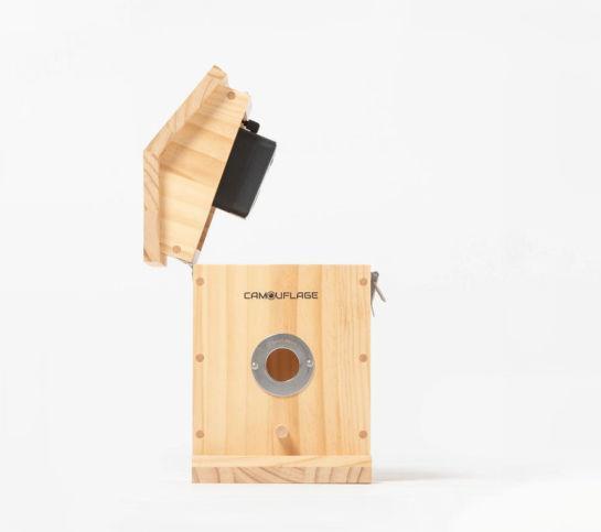Produktbild WildcameraXL Camouflage Vogelhaus EZ Nesteye, Grundfarbe: Braun, Tierart: Vogel