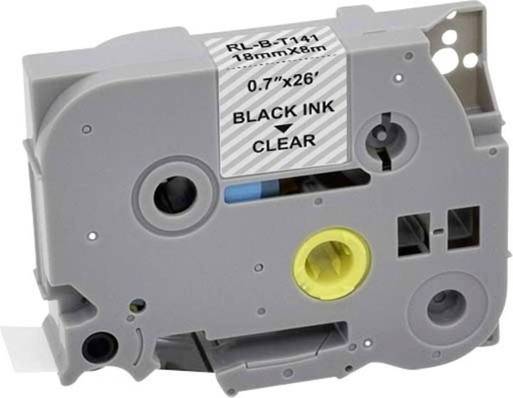 Produktbild Renkforce Schriftband RF-LT-BTZe141 Kompatibel ersetzt Brother TZe-141 18 mm B (1.80 cm, Transparent)