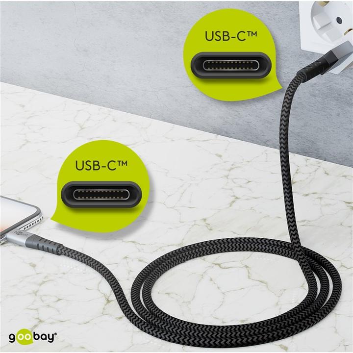 Actual product image Goobay USB C – USB C (1 m, USB 2.0)