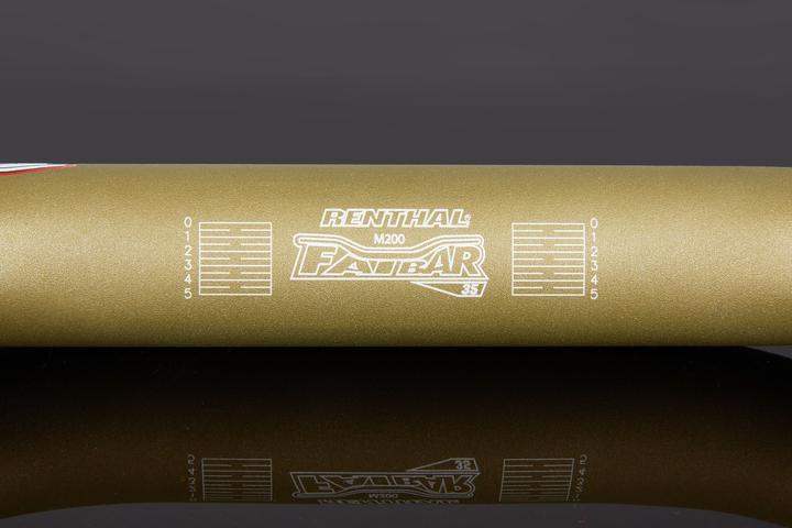 Produktbild Renthal V2 Fatbar Riser Lenker, 35.0mm, 820x50mm, 9°/5°, gold (35 mm)