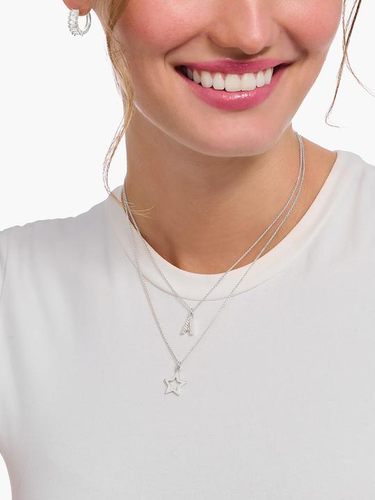 Produktbild Thomas Sabo Kette mit Buchstaben-Anhänger A Silber (925er Silber, 38 - 45 cm)