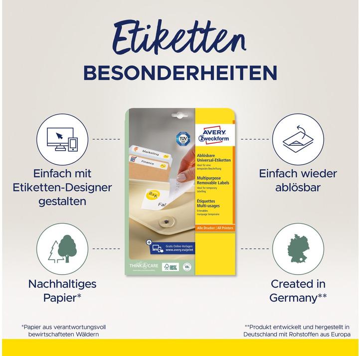 Productafbeelding Avery Universele etiketten