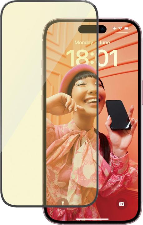 Actual product image PanzerGlass Eyecare Screen Protection Ultra-Wide Fit (1 Piece, Apple iPhone 15 Plus)