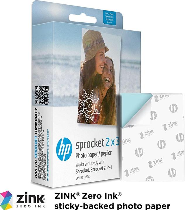Actual product image HP Sprocket (2 x 3 inch, 100 x)