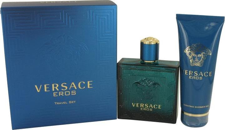 Actual product image Versace Eros Travel Set 50ml Eau De Toilette Spray + 100ml Shower Gel (Fragrance set)