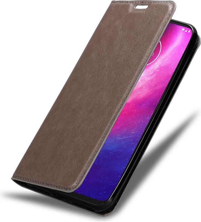 Actual product image Cadorabo Book Invisible Magnet Cover (Motorola One Hyper)