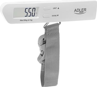 Produktbild Adler | Travel Luggage Scale | AD 8191 | Maximum weight (capacity) 50 kg | Accuracy 10 g | Grey