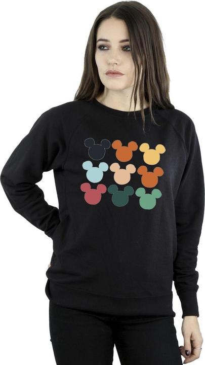 Actual product image Disney Womens/Ladies Mickey Mouse Heads Square Sweatshirt (M)