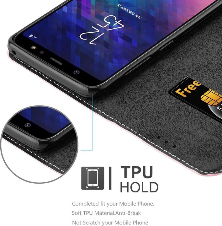 Produktbild Cadorabo X-Wallet Kunstlederkombi Hülle (Samsung Galaxy A6+)