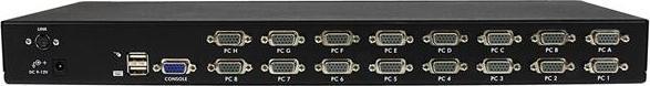 Produktbild StarTech 16 Port 1HE USB VGA KVM Switch mit OSD zur Rack-Montage - 16-fach Rackmount KVM Umschalter - Schwarz