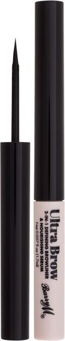 Actual product image Barry M Ultra Brow 2-in-1 Defining Browliner & Nourishing Serum - Eyebrow & Nourishing Serum 1.7 (Black)