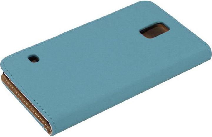 Produktbild König Design Schutzhülle Handytasche (Flip Quer) für Handy Samsung Galaxy S4 i9500 Hellblau (Samsung Galaxy S4)