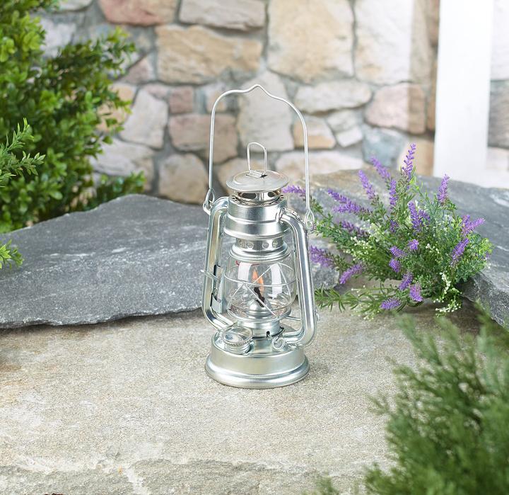 Immagine prodotto Lunartec Lanterna a petrolio nostalgica con lampadina di vetro, galvanizzata, 18,5 cm (1 x)