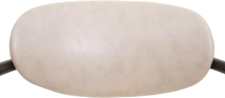 Produktbild Mendler Barhocker HWC-H10f, höhenverstellbar Industrial Wildleder-Optik - vintage beige