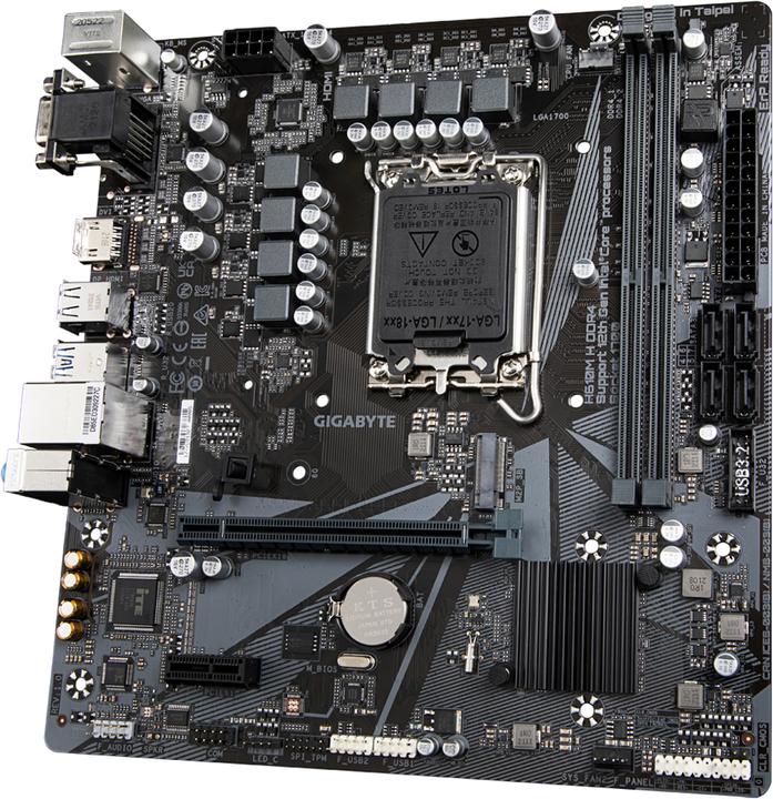 Image du produit Gigabyte H610M H DDR4 (rev. 1.0) (LGA 1700, Intel H610 Express, mATX)