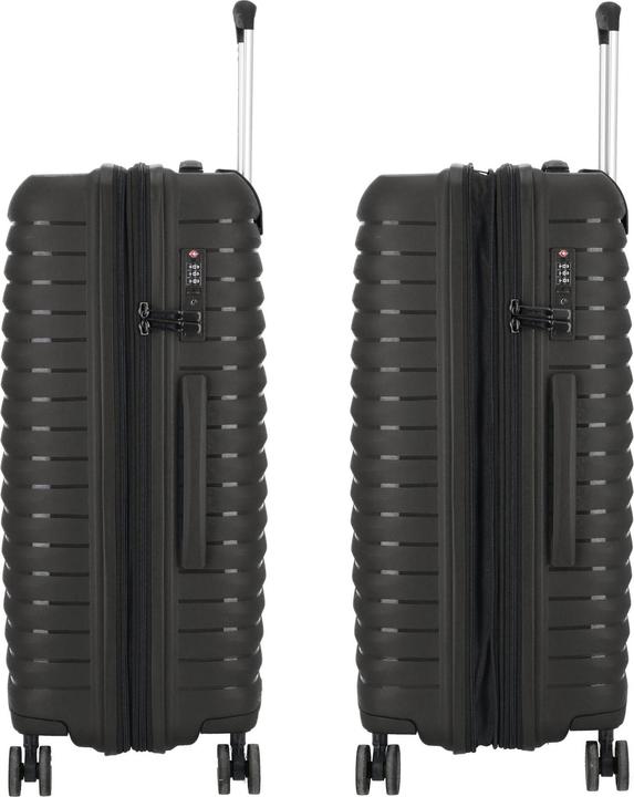 Actual product image D&N Travel Line 4500 4-wheel suitcase set 3-piece with stretch fold (205 l, XL (from 140l))