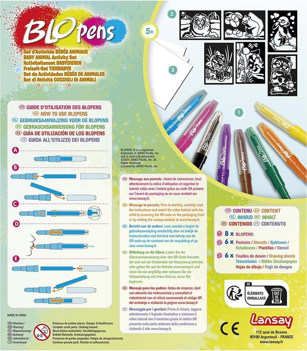 Produktbild Blopens Sprühstifte Set Tierbabys