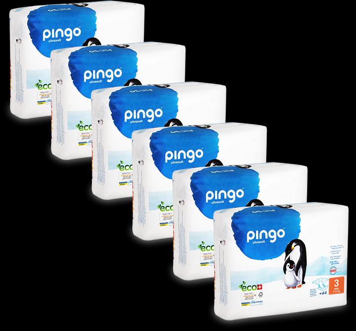 Pingo Eco diapers (Size 3, Monthly box, 264 Piece)