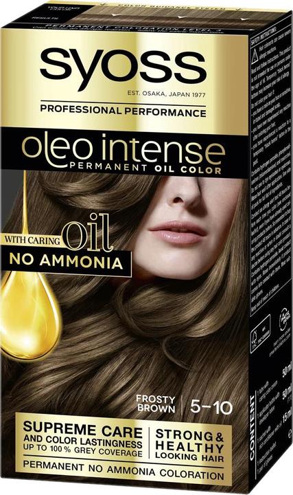 Actual product image Syoss OLIO INTENSE ink sin amoniaco #5.10-castaño claro 5 pz (5-10)
