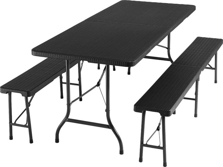 Produktbild tectake Campingtischgarnitur klappbar