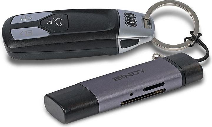 Actual product image Lindy Kartenleser (9-pole, USB-C)