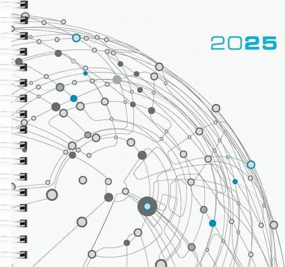 Image du produit Semainier Assessor 2025 blanc, 15,8x14,7cm, agenda de poche avec 120 pages, 1 semaine sur 2 (Allemand)