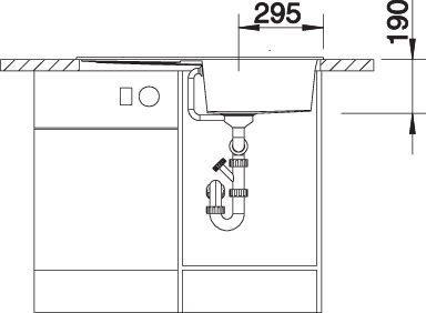 Produktbild Blanco Metra 5 S (Aufsatzspülbecken, 86 cm, 50 cm)