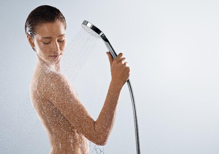 Productafbeelding hansgrohe Handdouche Croma Select E Multi 26810400 11x11 cm chroom/wit (3 Typen balken, 16 l/min)