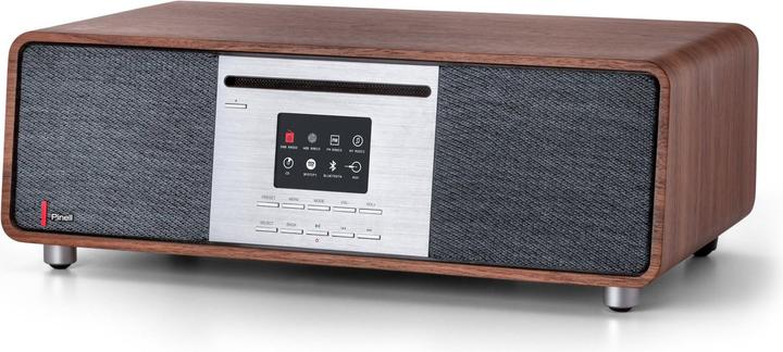 Image du produit Pinell Supersound 701 - Digitale Alleskunner - DAB+ Internetradio - CD Speler - walnoot hout