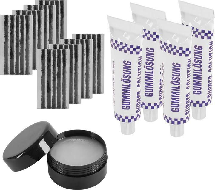 Produktbild Stahlwerk Reifenreparaturset 72-teilig, Reifenreparatur Kit Kfz, Flickset Auto