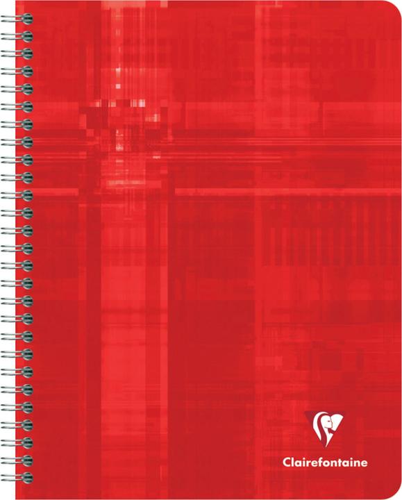 Image du produit Clairefontaine Cahier à spirales (17 x 22 cm, Quadrillé, Couverture souple)