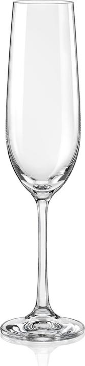 Actual product image Bohemia Crystal Champagne glasses / Flute Viola 190 ml (set of 6) (19 cl, 6 Glasses, Champagne glasses)