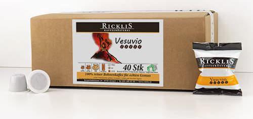 RickliS Kaffeerösterei Vesuvio (40 x Port.)