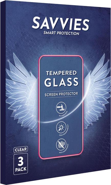 Immagine prodotto Savvies Vetro Temperato Pellicola Protettiva (3 Pezzo/i, Apple iPhone 7, Apple iPhone 8)
