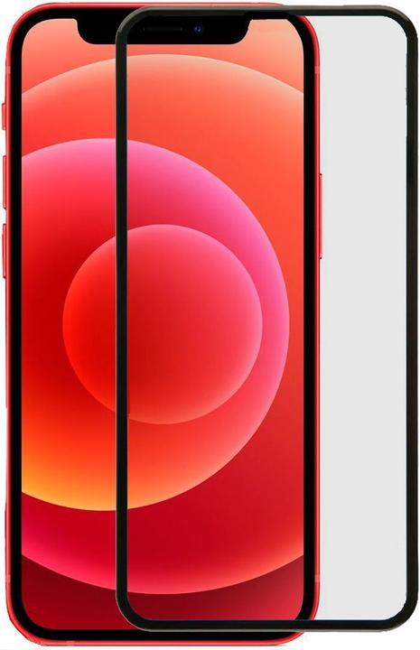 Actual product image Evelatus iPhone 12/12 PRO 6.1 2.5D Big Curved Black Frame (Full Glue) (1 Piece, Apple iPhone 12, Apple iPhone 12 Pro)