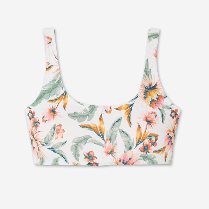 Actual product image Olaian Bikini-Oberteil Bustier Surfen Damen Aurely Belly weiss (36)