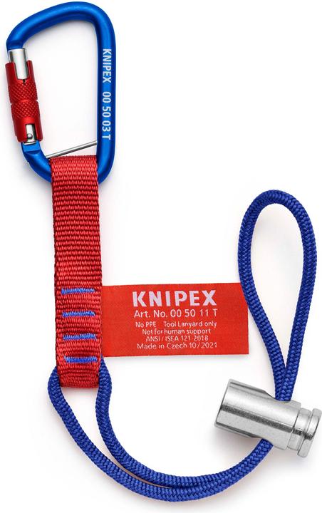 Actual product image Knipex Adapter strap with carabiner