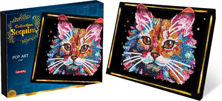 Produktbild Lansay Paillettenkunst PopArt Katze