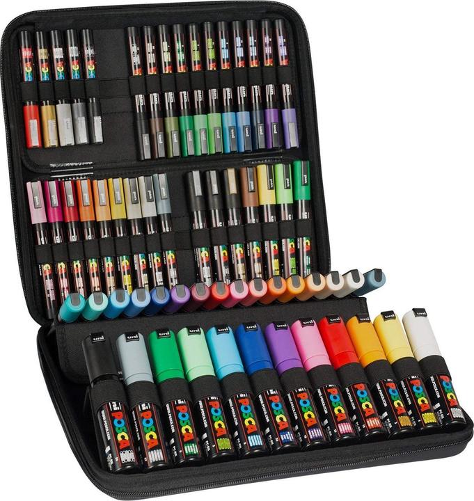 Posca Set di pennarelli (Multicolore, 60 x)